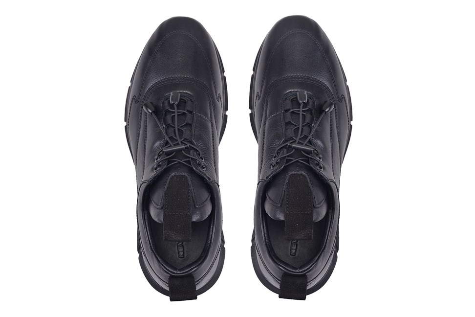 Siyah Sneaker Erkek Ayakkabı -12390-