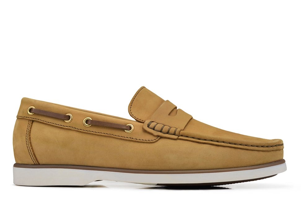 Taba Bağcıksız Yazlık Loafer Erkek Ayakkabı -12630-