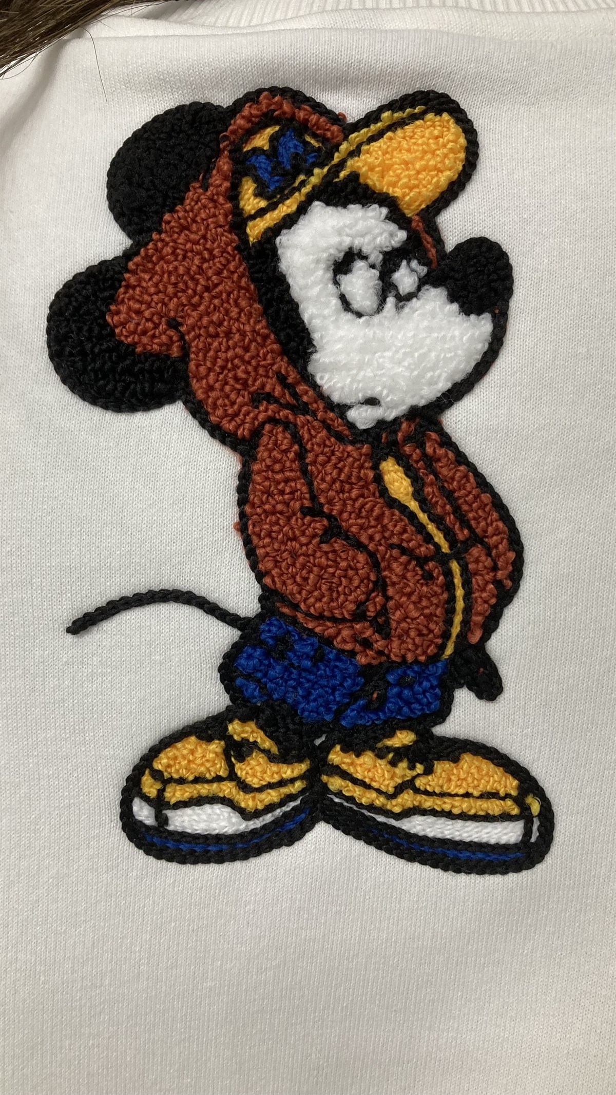Ekru Mickey Nakışlı Sweatshirt