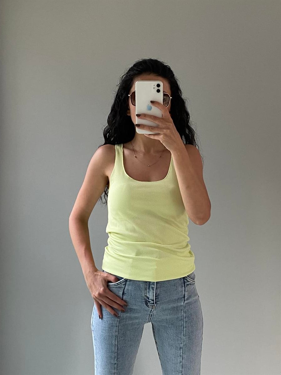 Fıstık Yeşil Basic Atlet