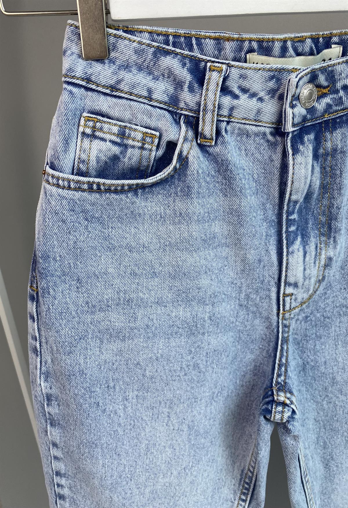 Açık Mavi Boyfriend Jean
