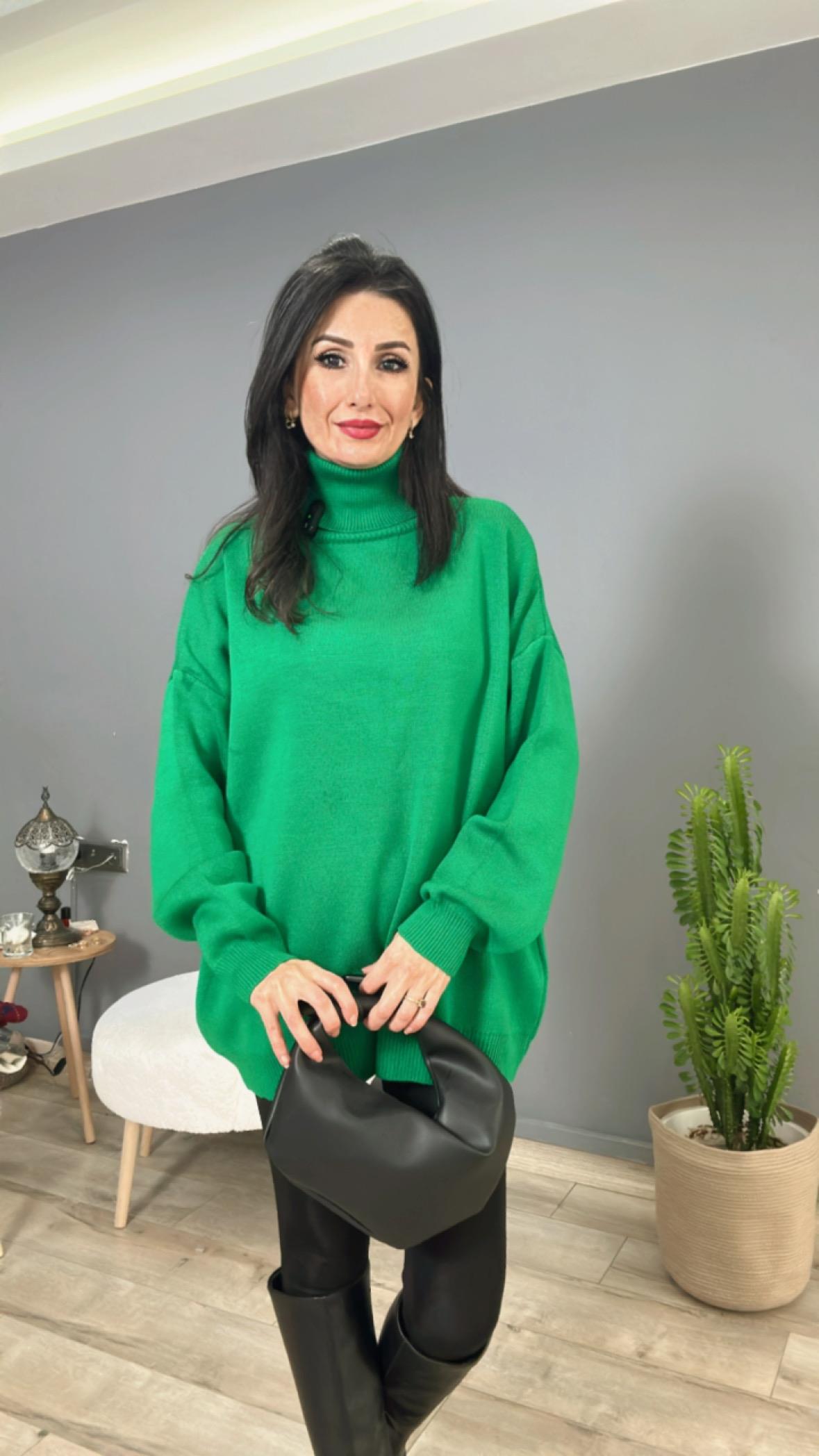 Benetton Balıkçı Yaka Triko Kazak