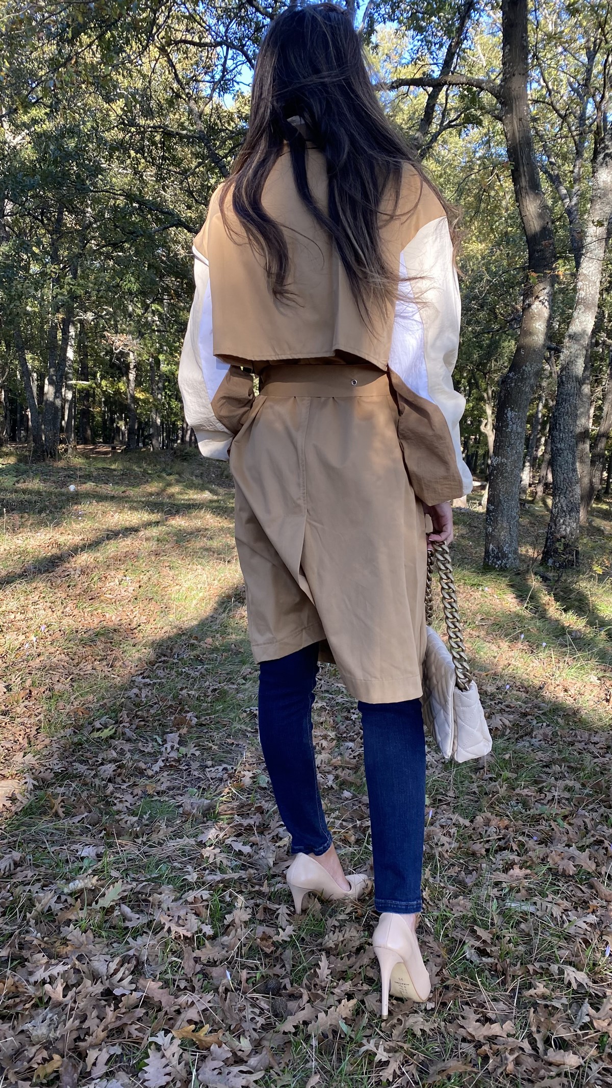 Camel Beige Kemer Detaylı Trenç