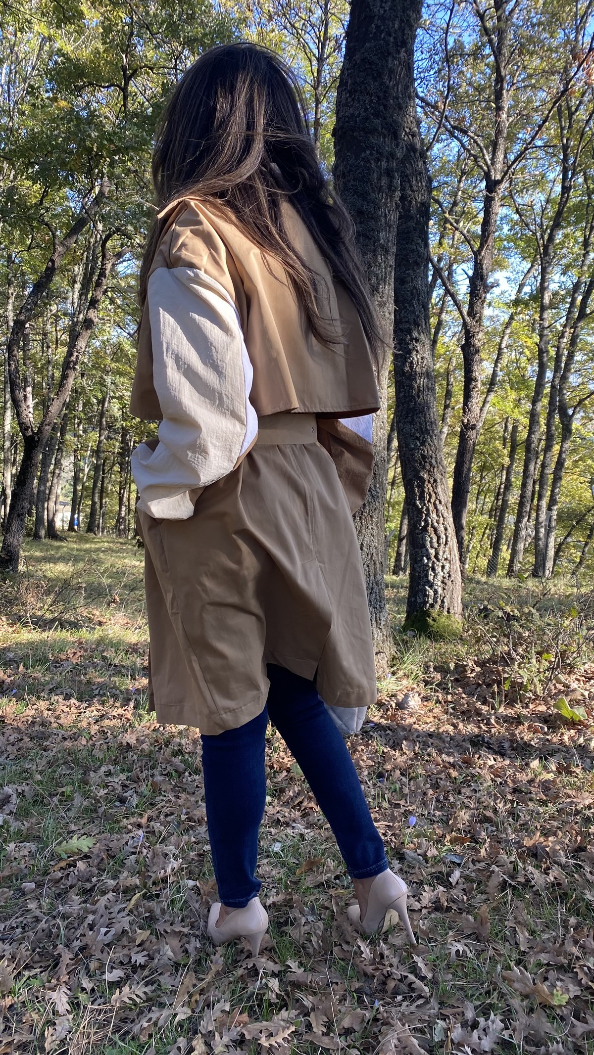 Camel Beige Kemer Detaylı Trenç