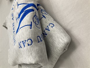 Gri Ny Nakışlı Sweatshirt