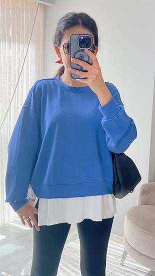 Saks Scuba Kumaş Sweatshirt