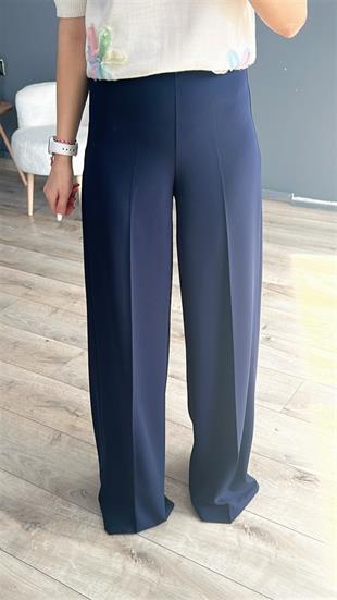 Lacivert Bol Paça Pantolon