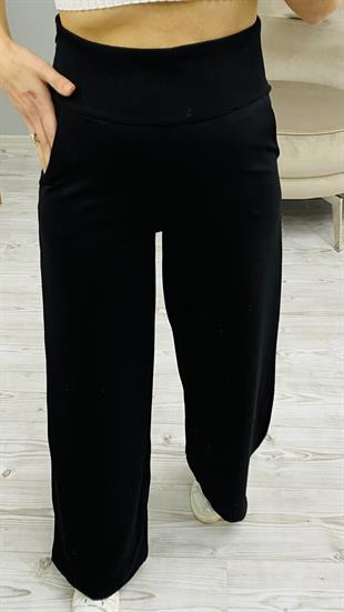 Siyah Bol Paça Efsane Pantolon