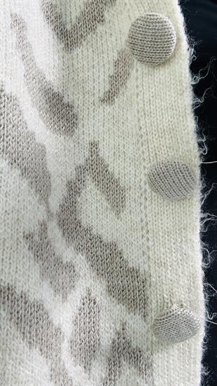 Vizon Leopar Desenli Hırka