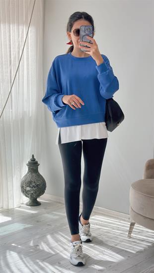 Saks Scuba Kumaş Sweatshirt