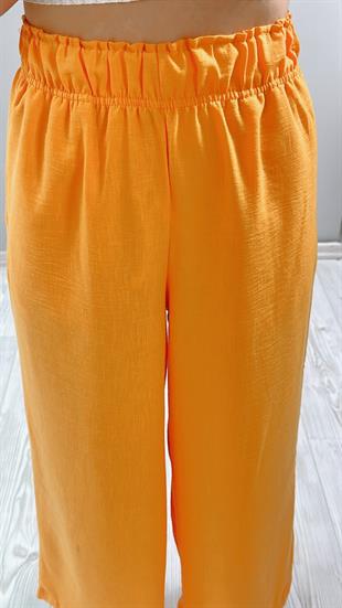 Orange Keten Pantolon