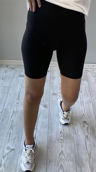 Siyah Oysho Fit Özel Dokulu Toparlayıcı Biker Tayt
