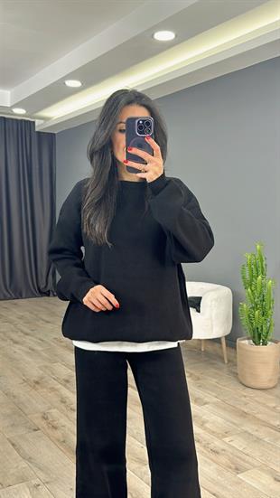 Siyah Massi Basic Triko Takım
