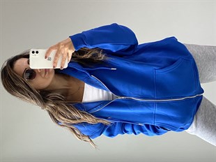 Saks Fermuarlı Basic Sweatshirt