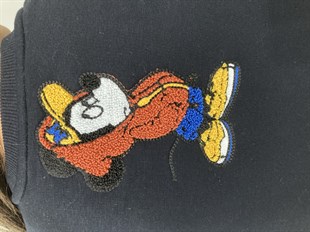 Lacivert Mickey Nakışlı Sweatshirt