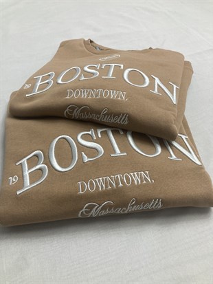 Taba Boston Nakışlı Sweatshirt