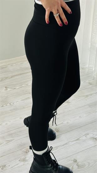 Siyah Oysho Şardonlu Tayt
