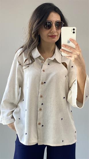 Taş Pencere Detaylı Gömlek