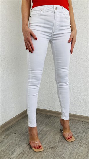 Beyaz Slim Fit Jean