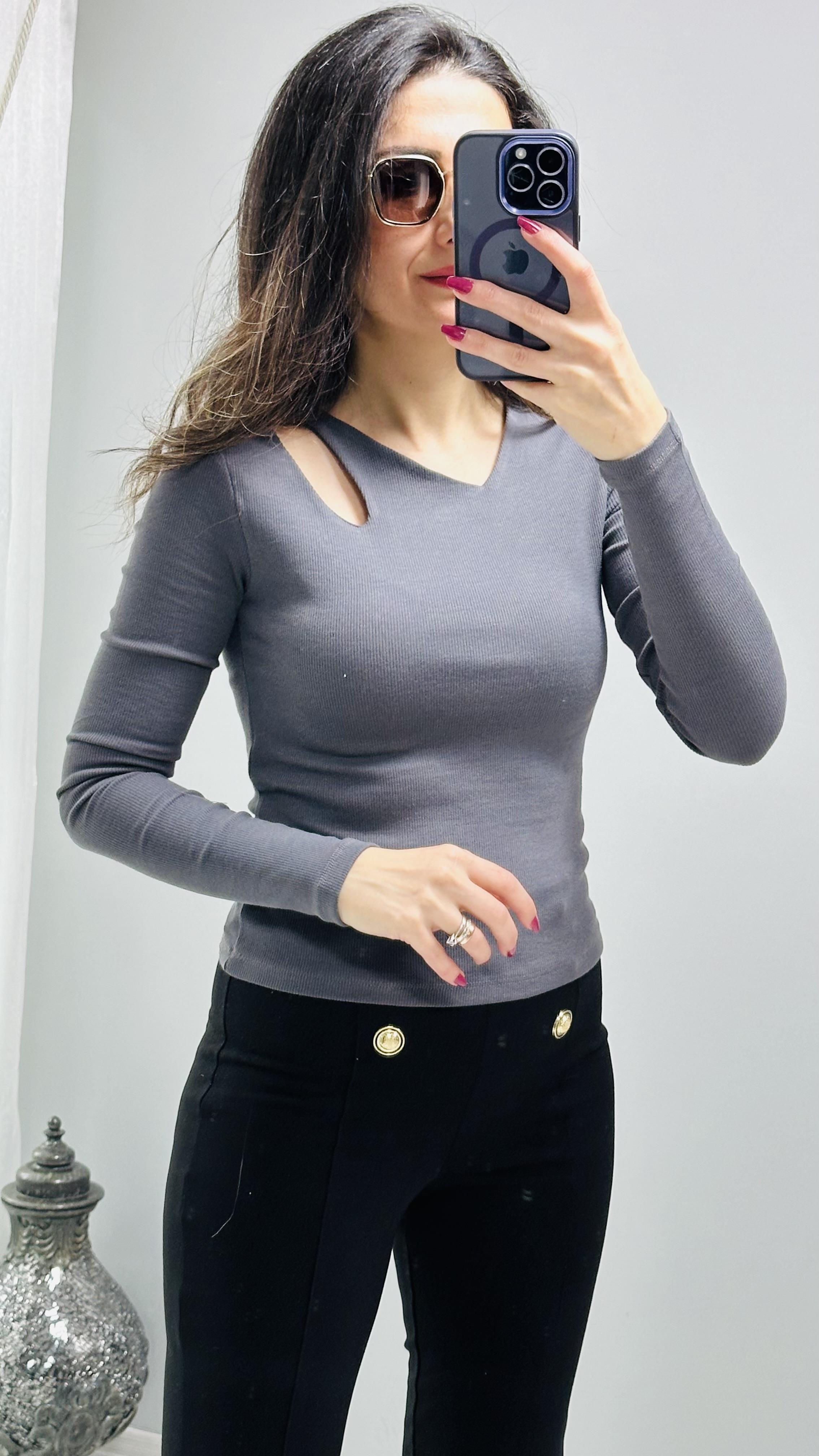 Füme Önü Damla Bluz