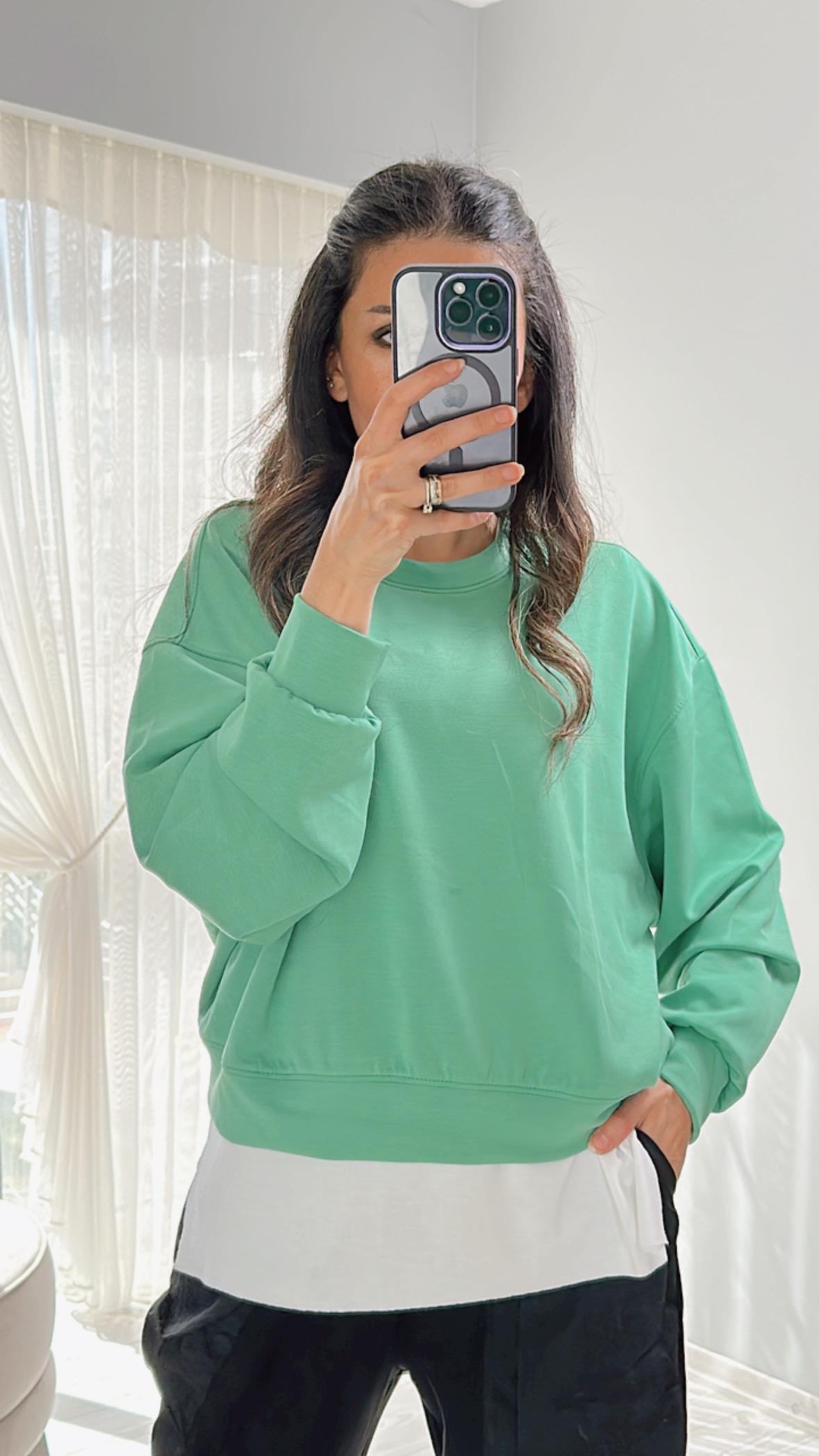 Benetton Scuba Kumaş Sweatshirt