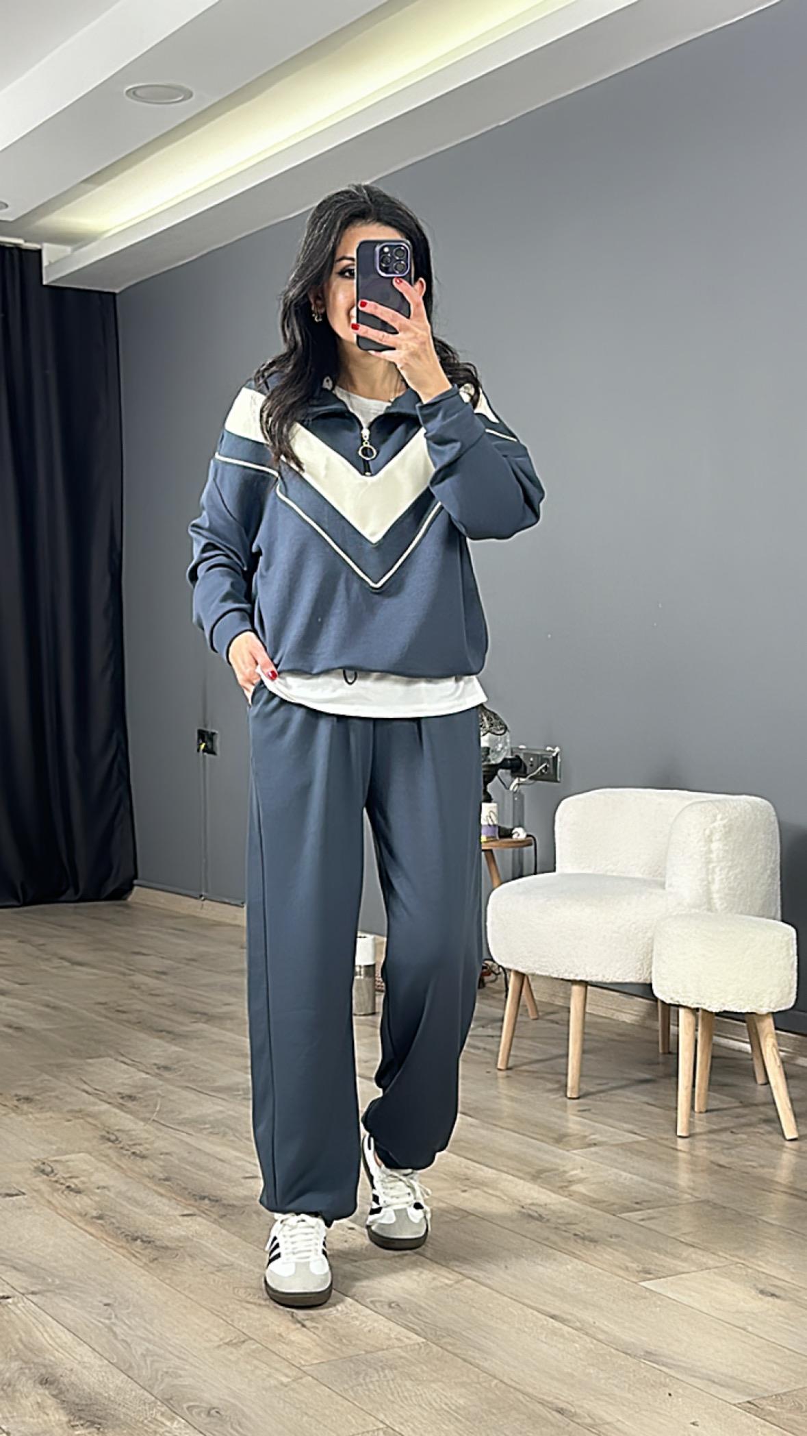 Antrasit Önü V Şeritli Modal Takım