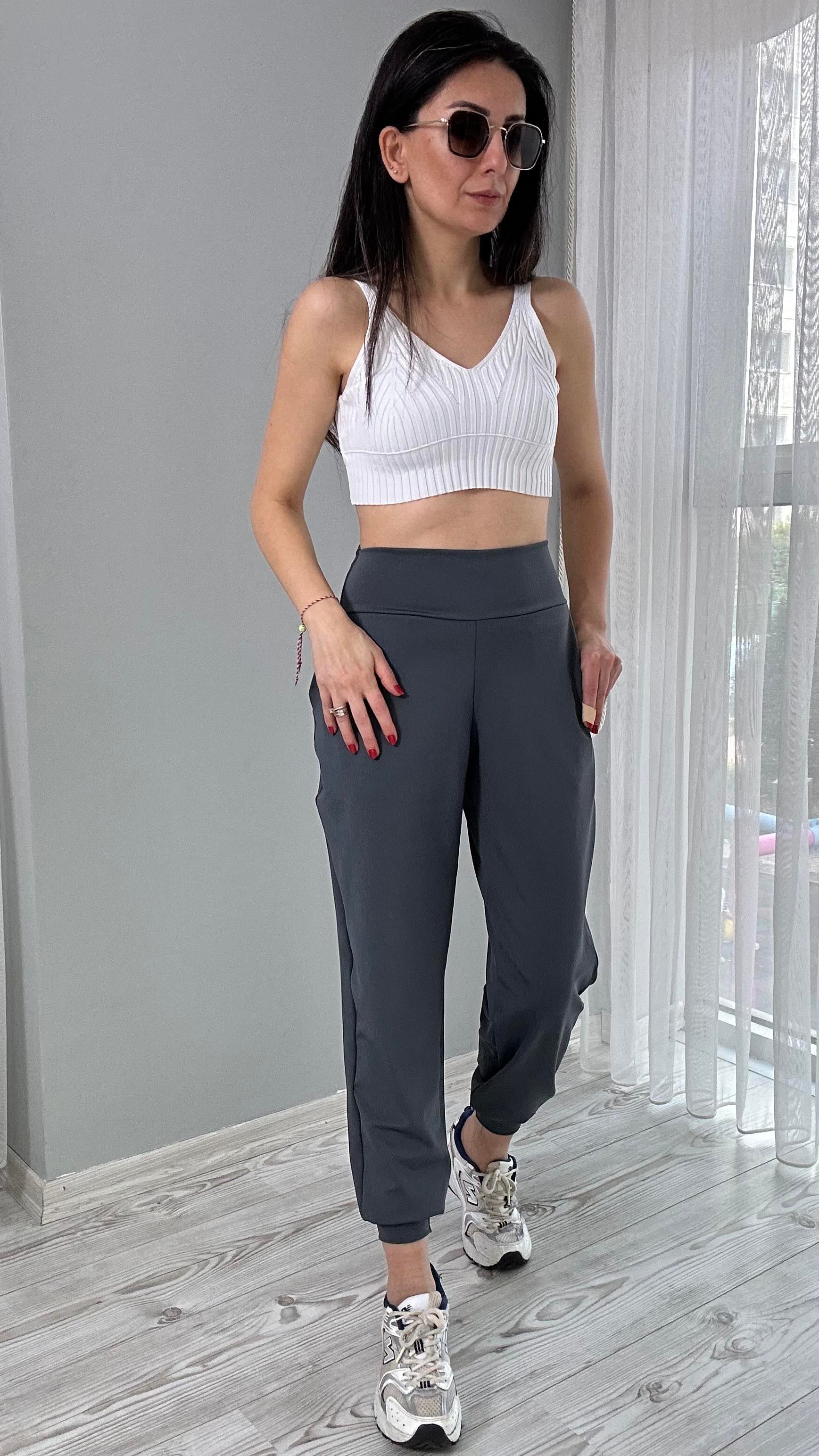 Antrasit Oysho Comfort Jogger