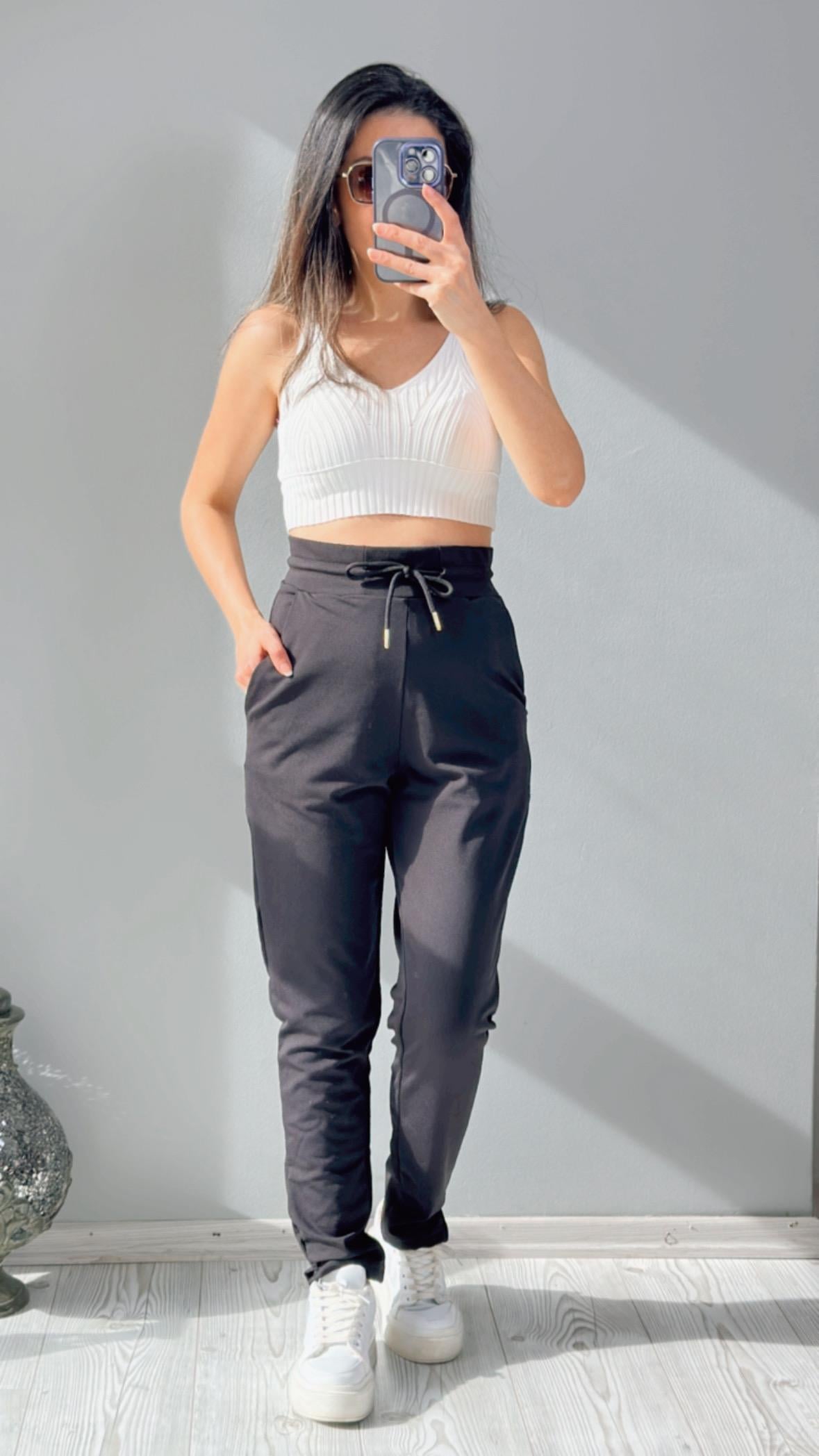 Siyah Oysho Modal Kumaş Eşofman