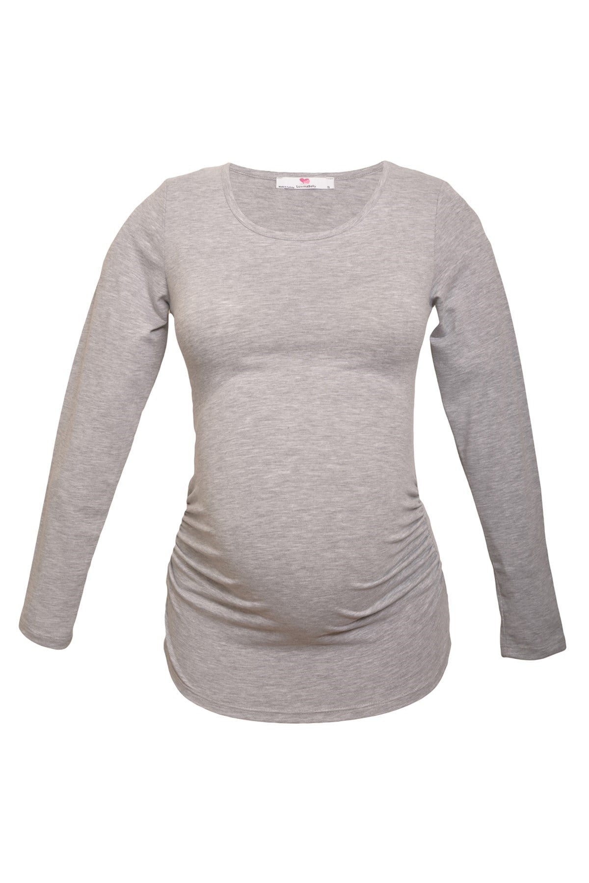 LuvmaBelly 2301-2309 Pamuklu Uzun Kollu Hamile T-Shirt