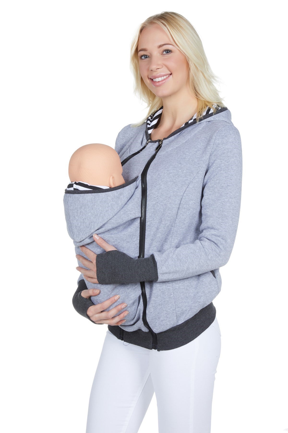LuvmaBelly 4501 Pamuklu Bebek Cepli (Cepsiz de Kullanılabilen) Sweat