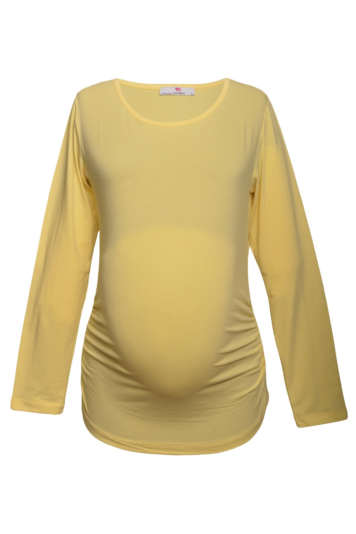 LuvmaBelly 2301-2309 Pamuklu Uzun Kollu Hamile T-Shirt