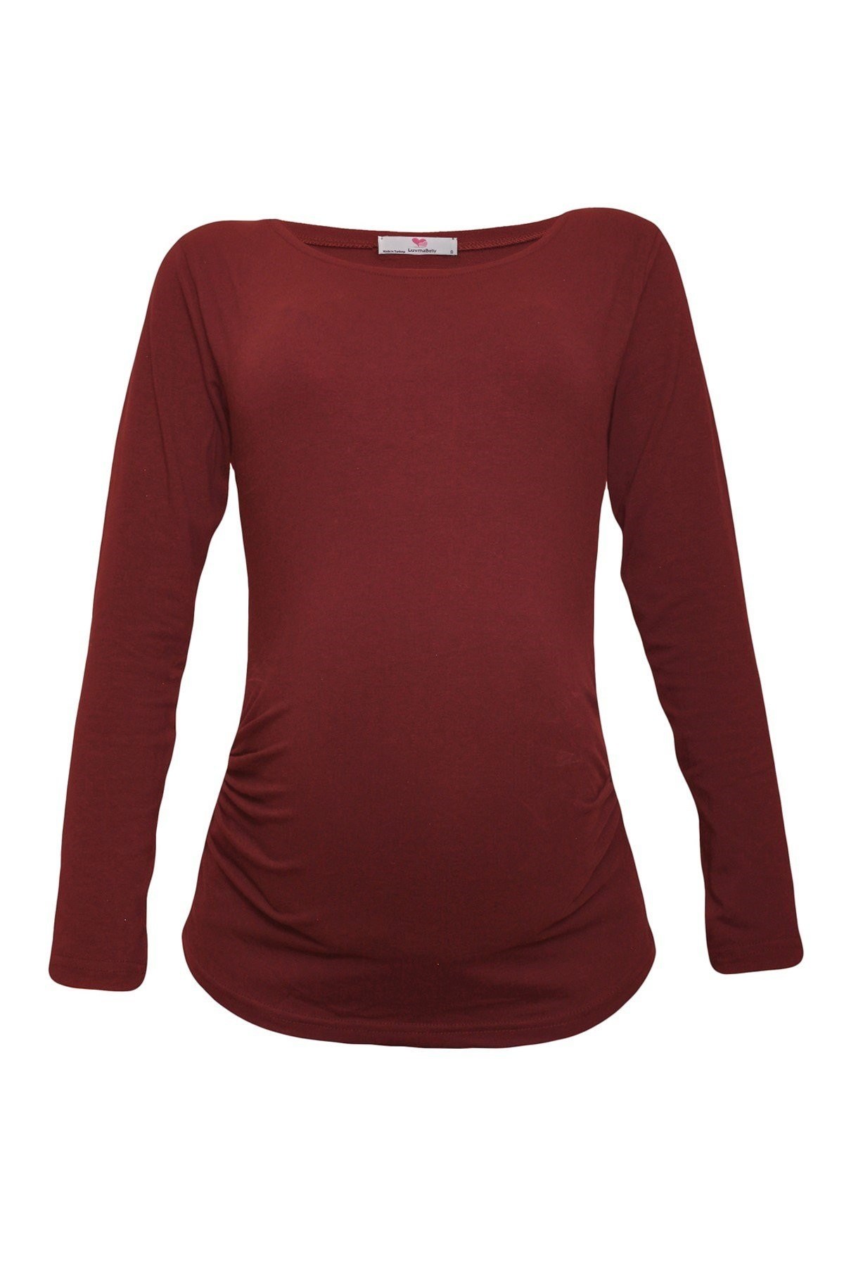LuvmaBelly 2301-2309 Pamuklu Uzun Kollu Hamile T-Shirt