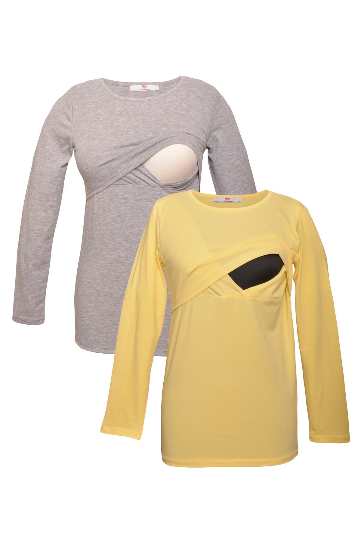 LuvmaBelly MYRA2704_2709 Emzirme tshirt seti