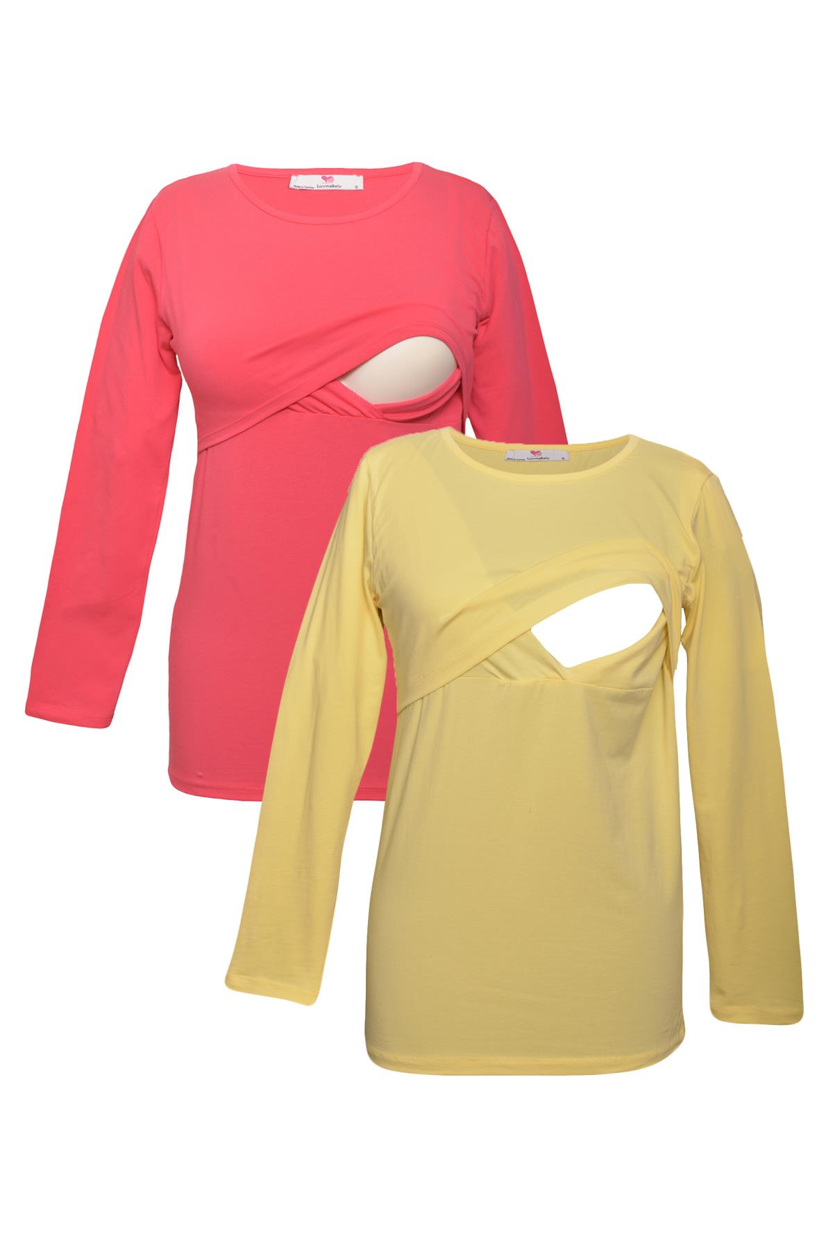 LuvmaBelly MYRA2705_2709 Emzirme tshirt seti