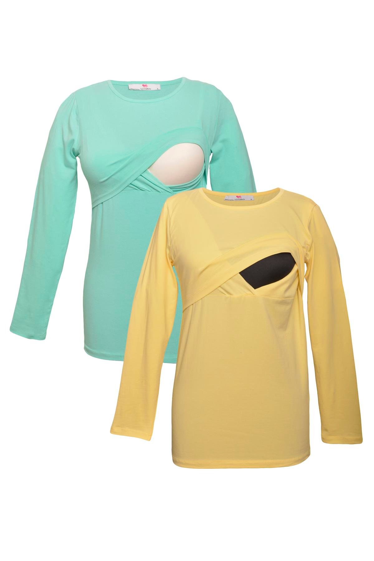 LuvmaBelly MYRA2706_2709 Emzirme tshirt seti