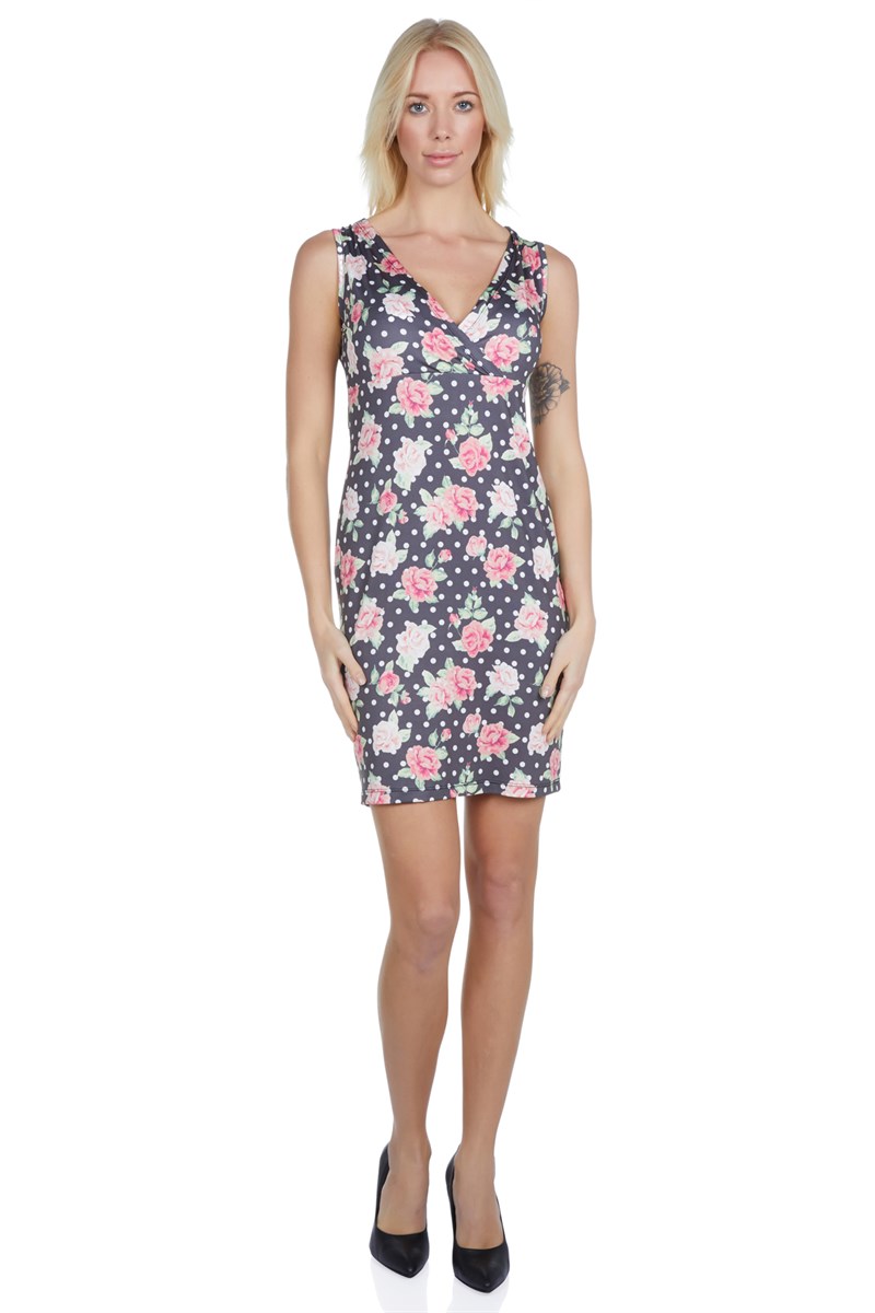 Polkadot 5510 Çiçekli Elbise
