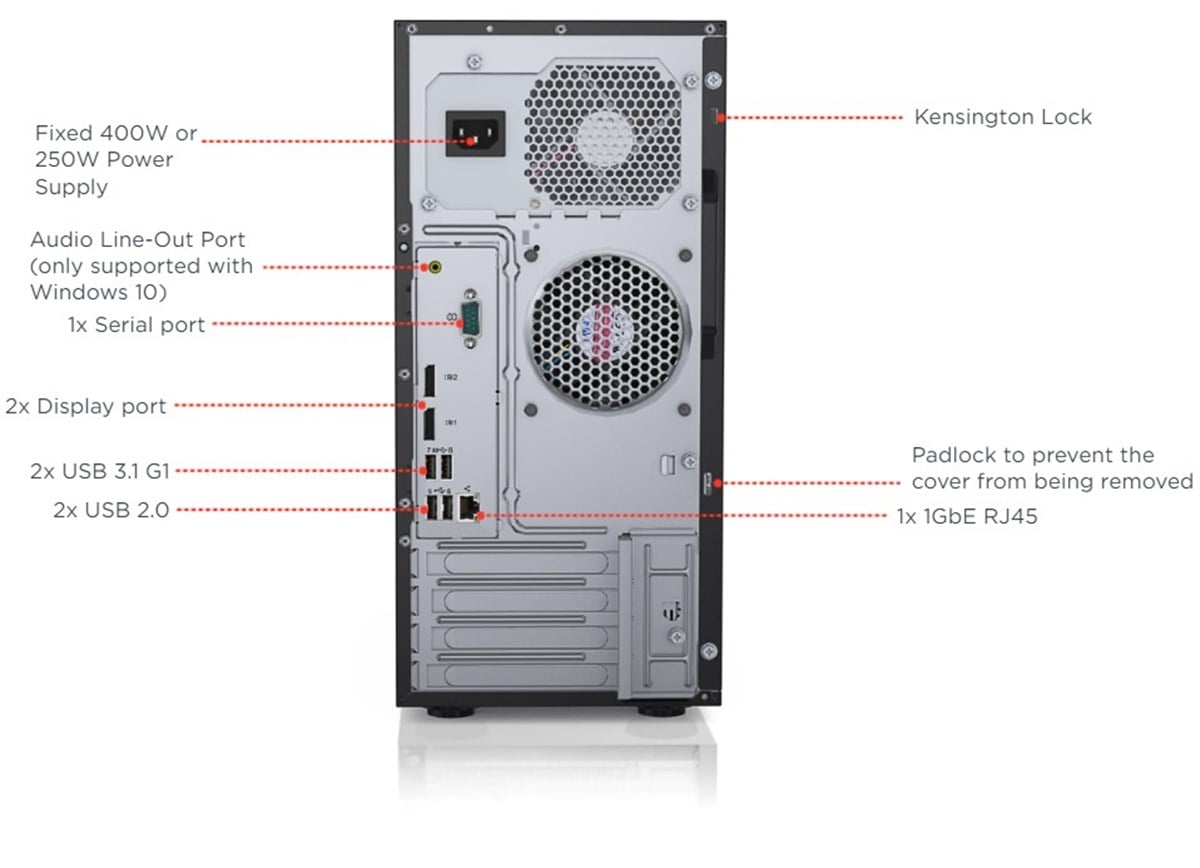 LENOVO SERVER 7Y48A04FEA ST50 E-2224G 16GB 2x480GB SSD HDD 250W +  WINDOWS SERVER 2019 ESSENTIAL ROK