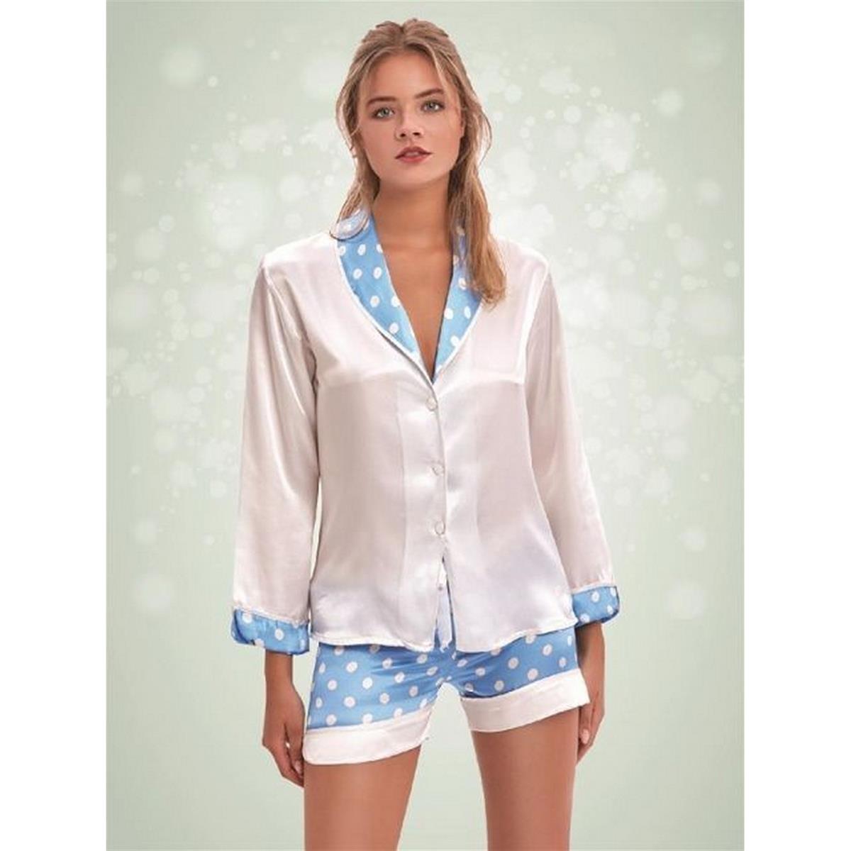 NBB Kadın Saten Şortlu Pijama Takımı modelleri İndirimli Fiyatlarla  ücretsiz kargo hızlı teslimat ca lia markalı ürünler online satış  dorebella.com