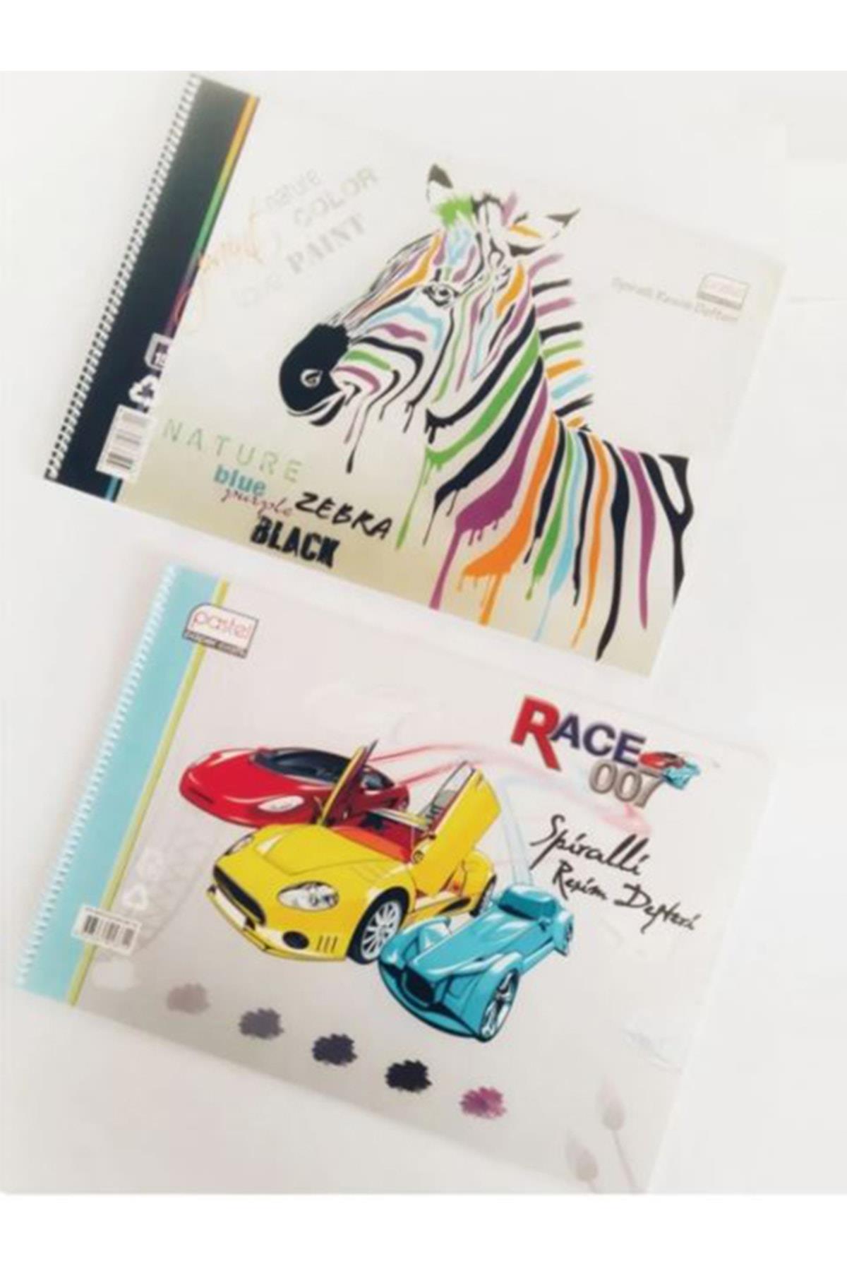 everart 2 Adet Resim Defteri Büyük Boy 25x35 Cm Boyutunda Toplam 30 Yaprak evrt990