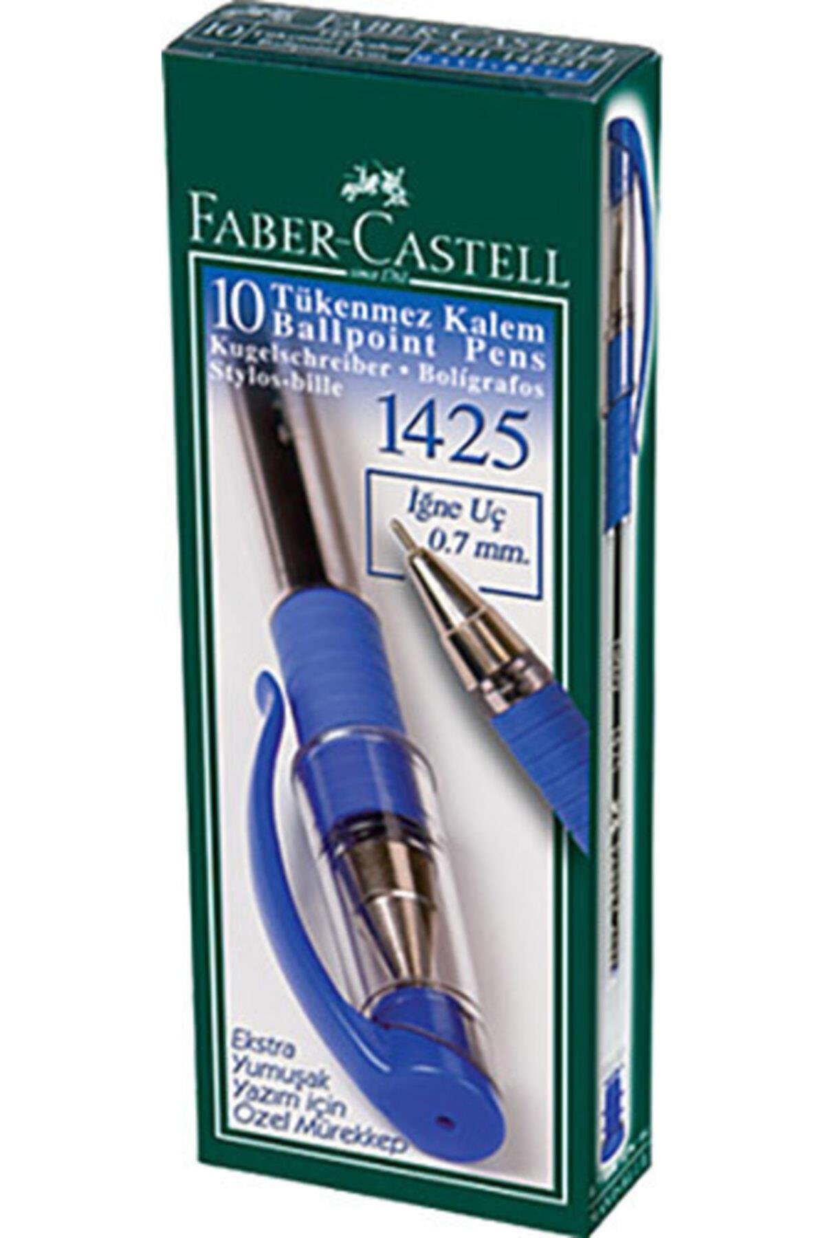 Faber Castell 10 Lu Paket Mavi 1425 Iğne Uçlu Tükenmez Kalem fbr-142551