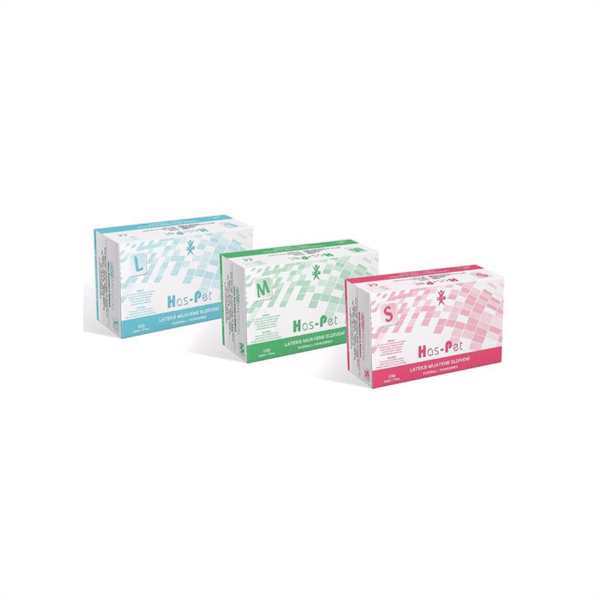 HASPET LATEKS PUDRALI MUAYENE ELDİVENİ BEYAZ L