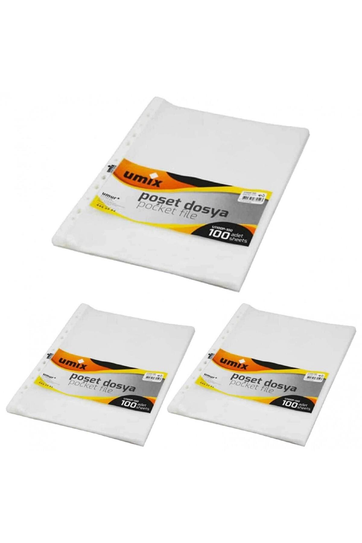 Umix Poşet Dosya - 300'lü (3 PAKET) özt-umixpoşetdosya300'lü