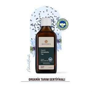 Bioterra Organik Çörekotu Yağı – Soğuk Pres, Katkısız Nigella Sativa 200 ml | Organic Black Cumin Oil