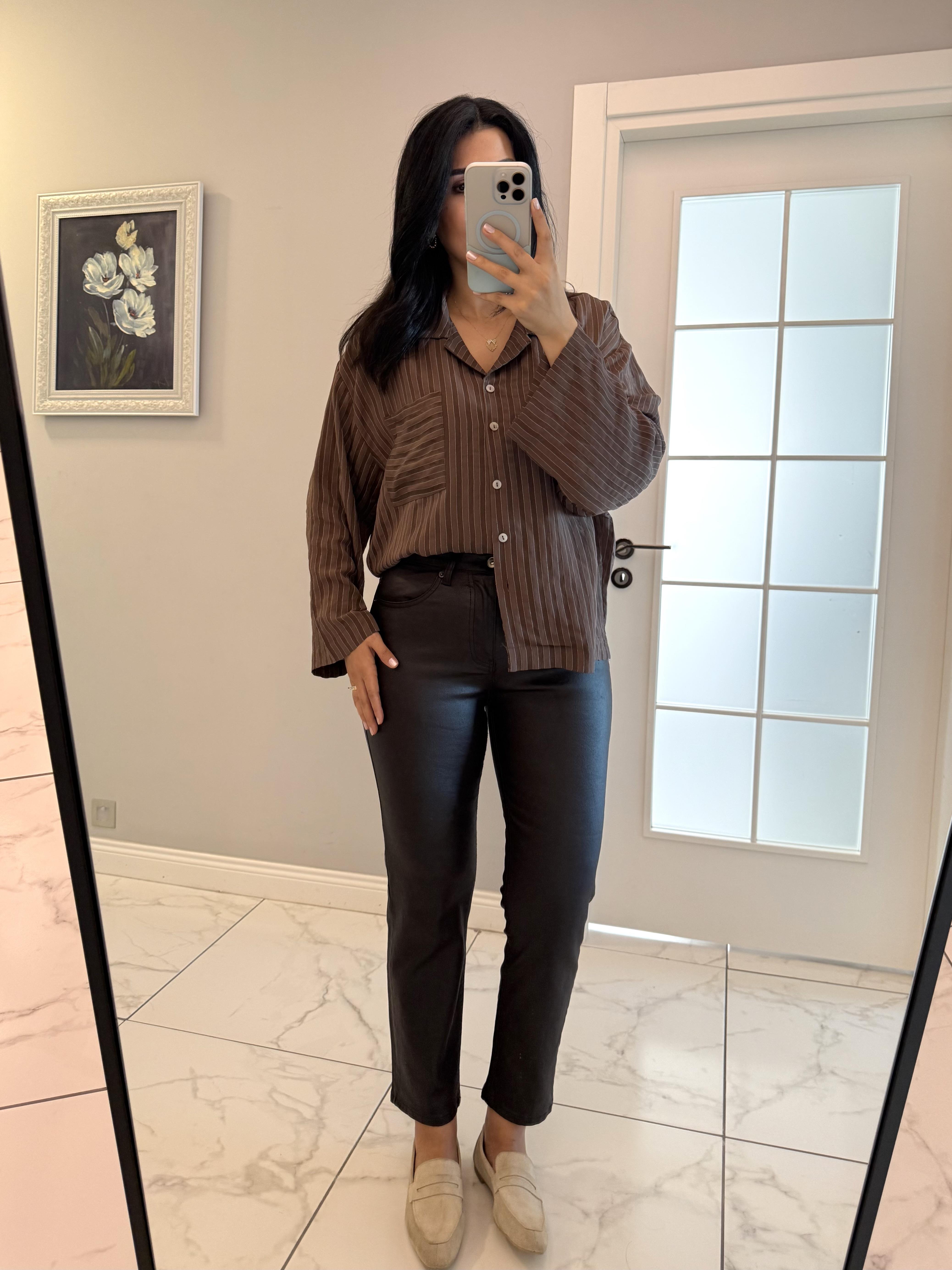 Acı Kahve ZR Mumlu Boyfit Jean