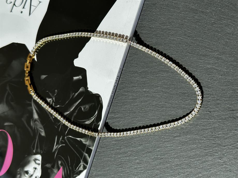 Gold Çelik Su Yolu Kolye