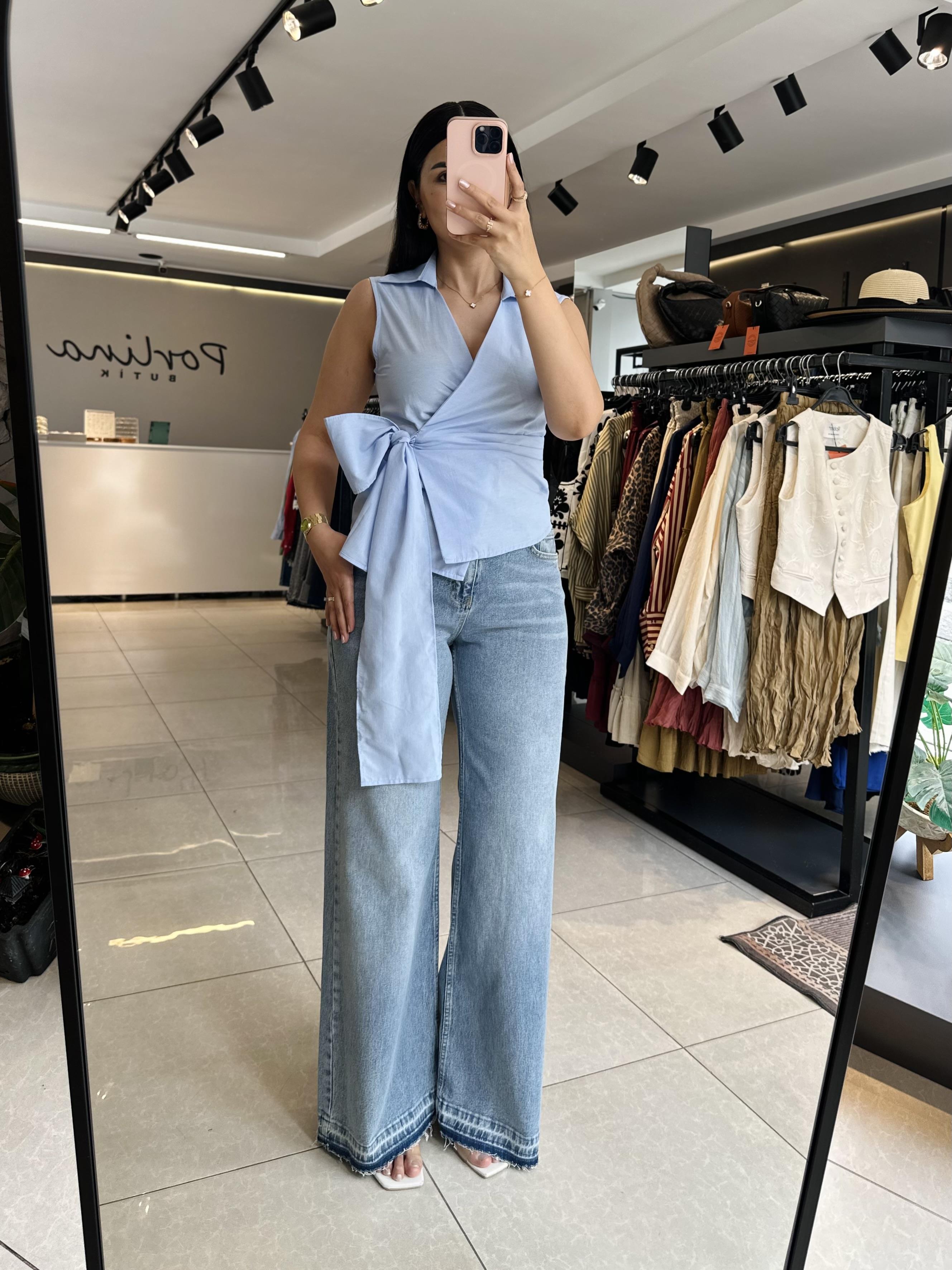 Mavi Massi Wide Lige Jean