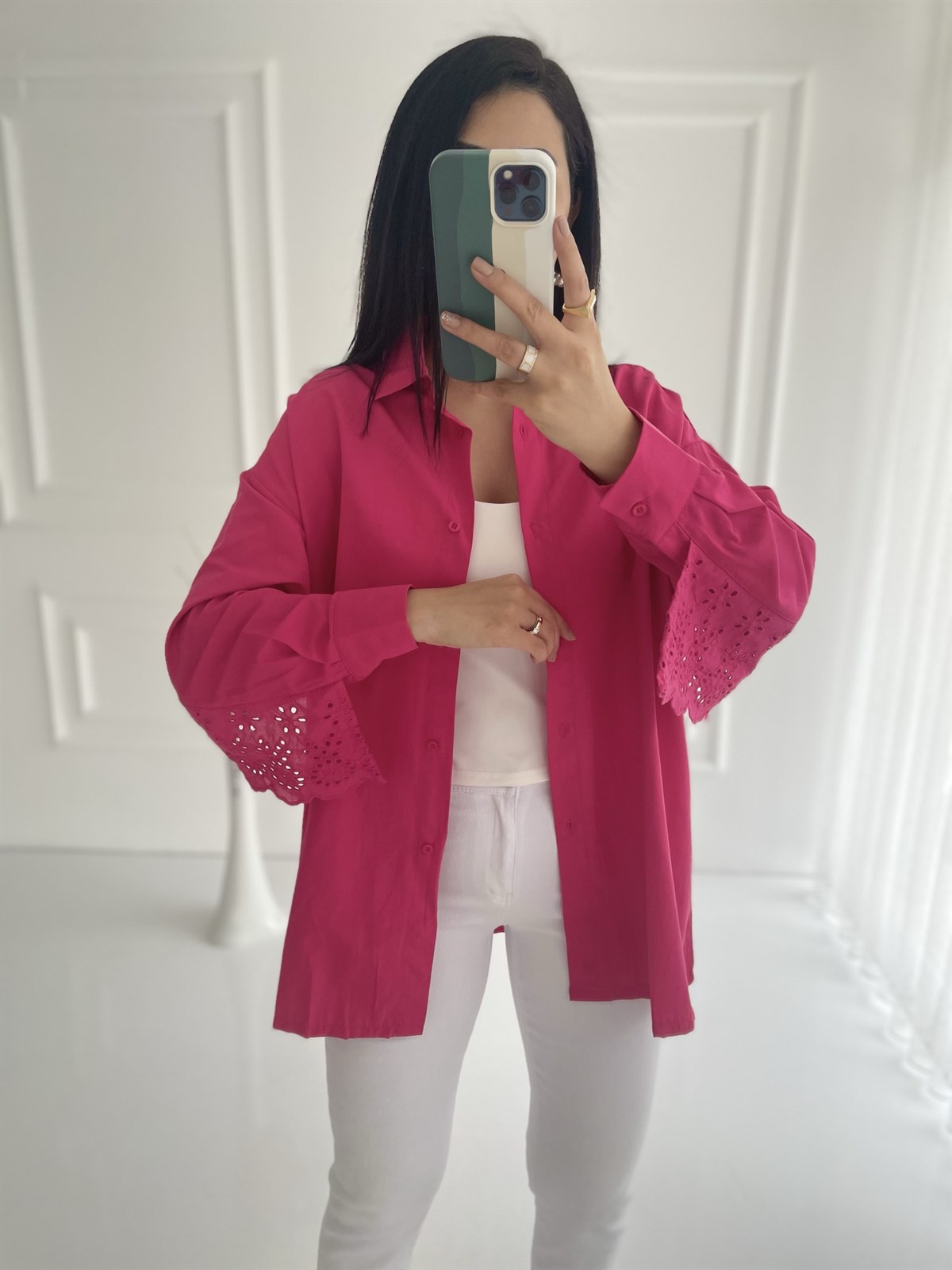 Pembe Fistolu Gömlek