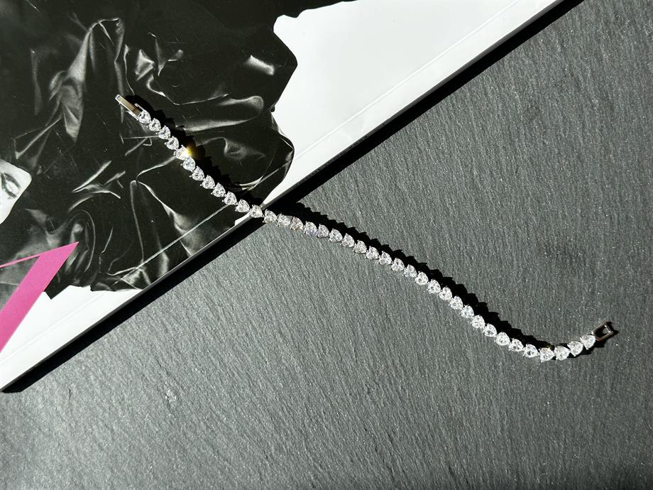 Silver Kalp Taşlı Su Yolu Bileklik