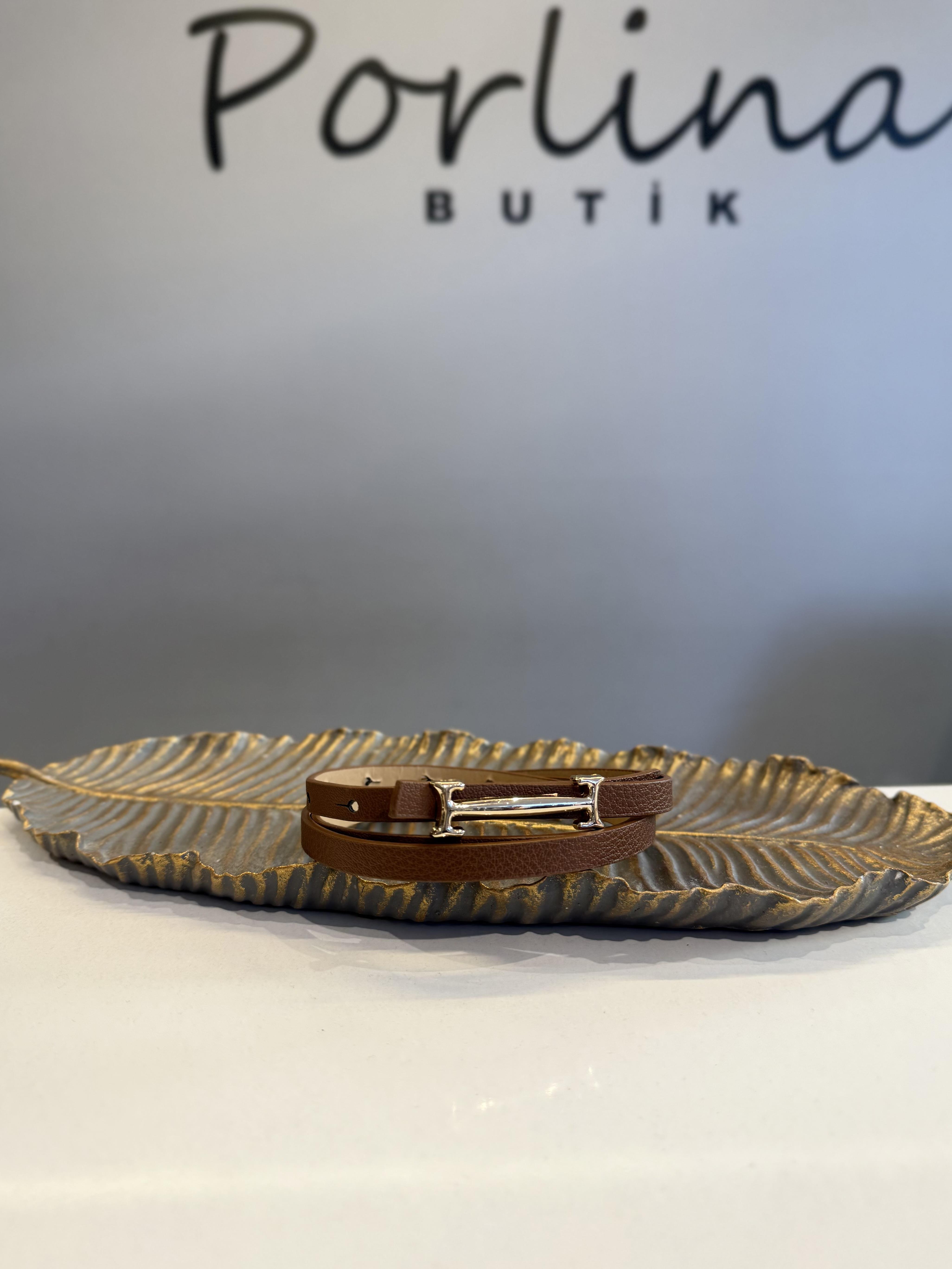 Taba Gold Uzun Tokalı İnce Kemer