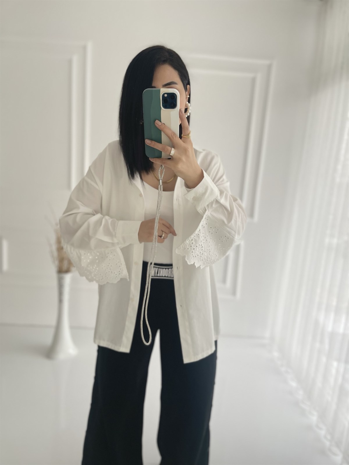 Ekru Fistolu Gömlek